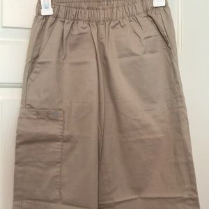 Khaki scrub pants
